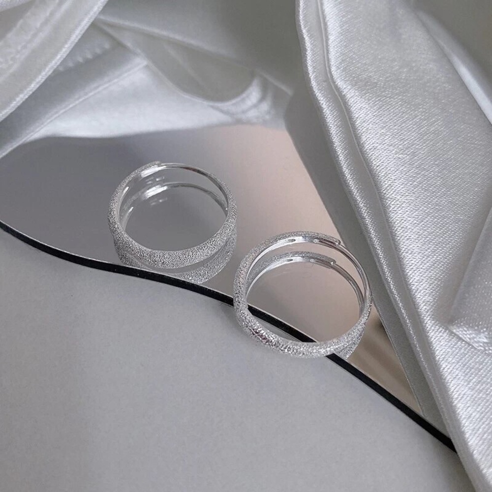 New Sterling Silver 925 Textured Hoops earring pair